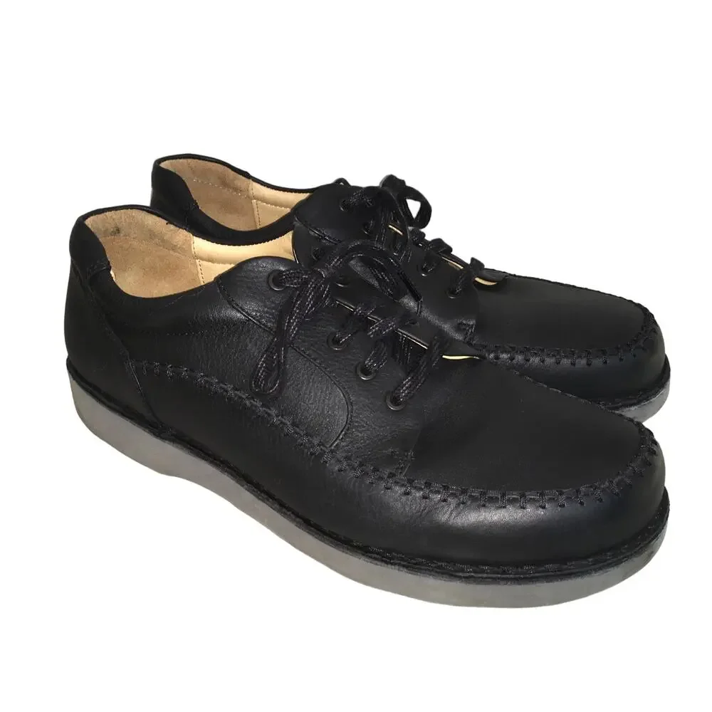 Samuel Hubbard Mens 13 Wide Get Up Moc Black Leather Casual Shoe Quiet Luxury